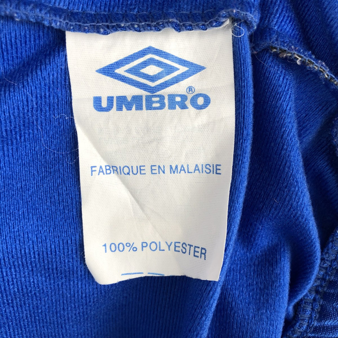 90'S Umbro Blue Tag Jersey Track Jacket, Men's Size M (approx.), Vintage polyester blue type Vintage Second Hand