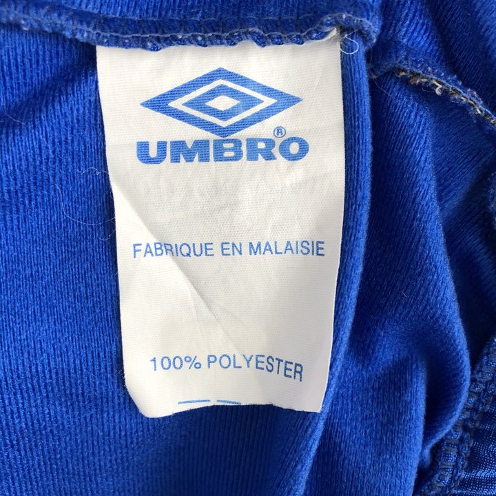 90'S Umbro Blue Tag Jersey Track Jacket, Men's Size M (approx.), Vintage polyester blue type Vintage Second Hand