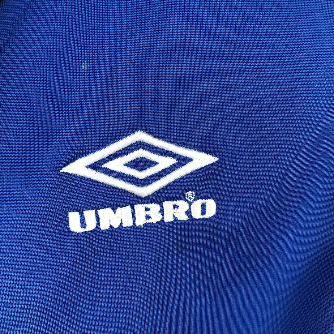 90'S Umbro Blue Tag Jersey Track Jacket, Men's Size M (approx.), Vintage polyester blue type Vintage Second Hand
