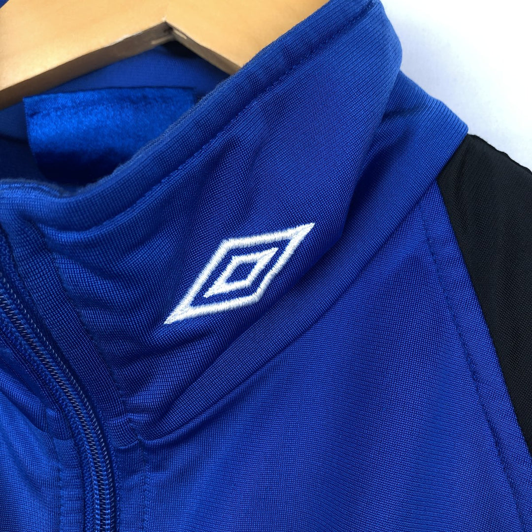 90'S Umbro Blue Tag Jersey Track Jacket, Men's Size M (approx.), Vintage polyester blue type Vintage Second Hand