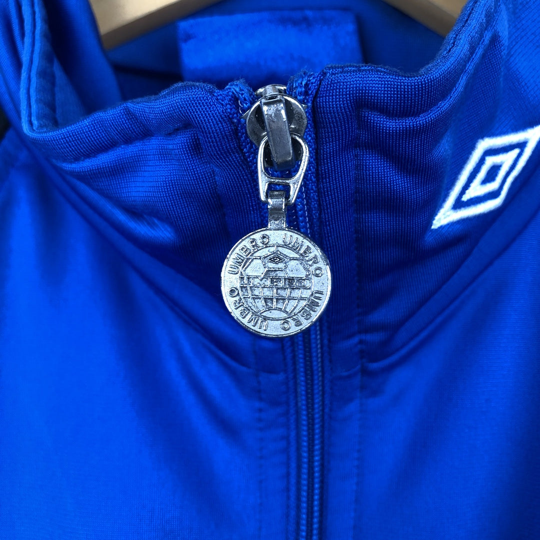 90'S Umbro Blue Tag Jersey Track Jacket, Men's Size M (approx.), Vintage polyester blue type Vintage Second Hand