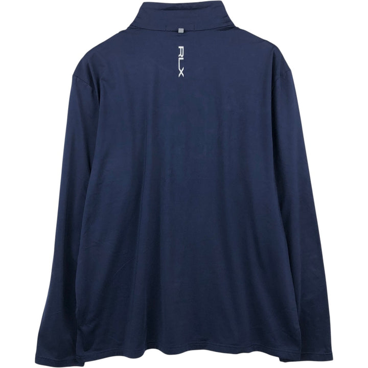 Ralph Lauren RLX (Ralph Lauren RLX) jersey pullover, men's size XL (approx.) polyester navy blue type Vintage Second Hand