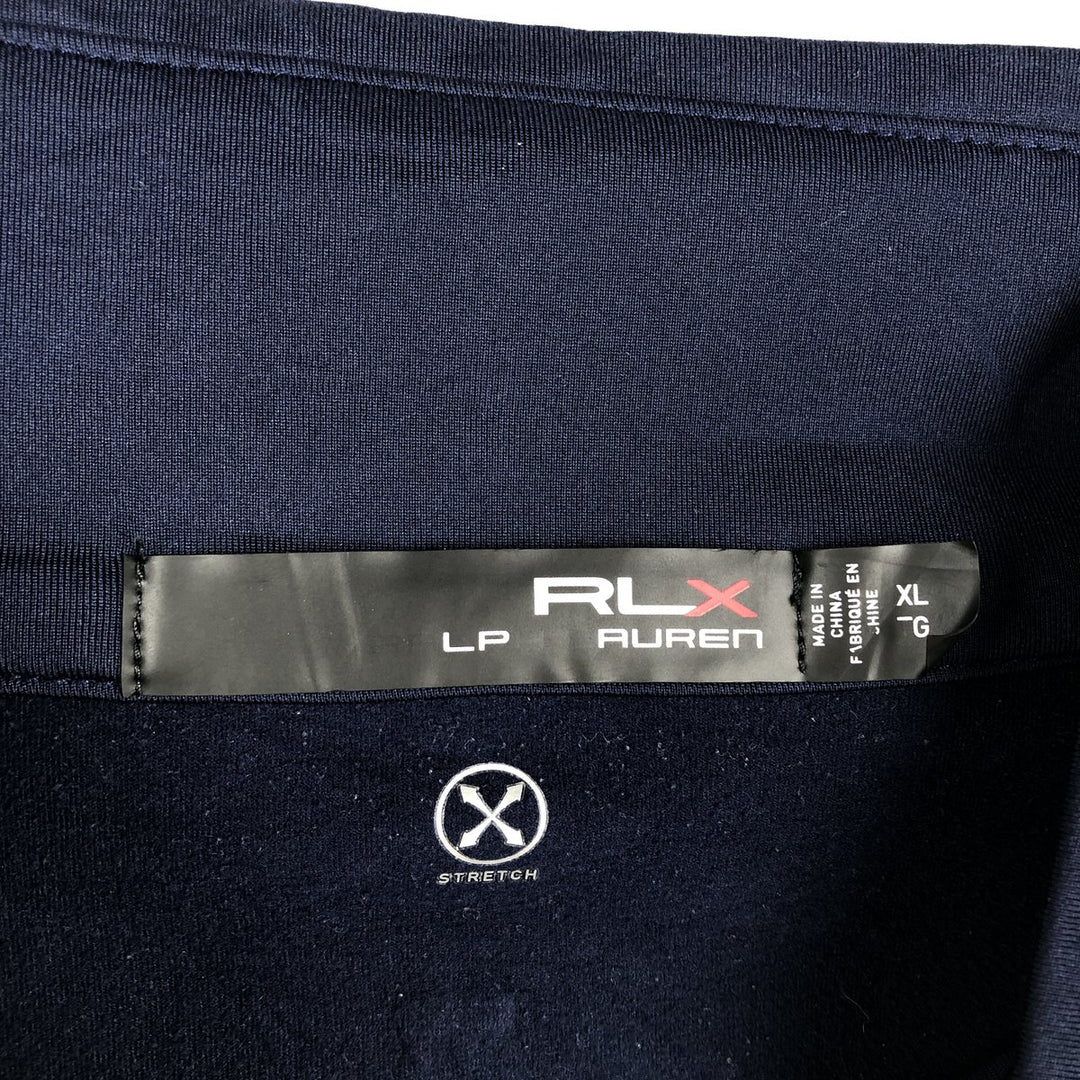 Ralph Lauren RLX (Ralph Lauren RLX) jersey pullover, men's size XL (approx.) polyester navy blue type Vintage Second Hand