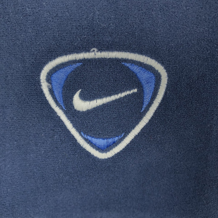 Nike TEAM Velour Track Jacket, Men's Size L (approx.) polyester navy blue type Vintage Second Hand