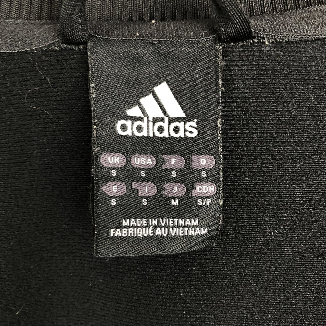 00'S adidas jersey track jacket, men's size S polyester black type Vintage Second Hand