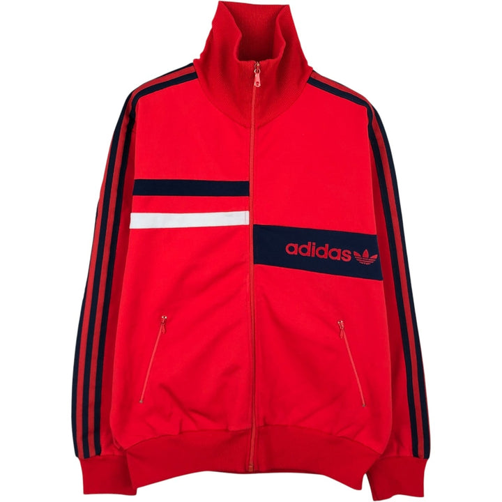 Vintage 70s-80'S Adidas Trefoil Logo Track Jacket (Men's Size M equivalent) cotton red type Vintage Second Hand