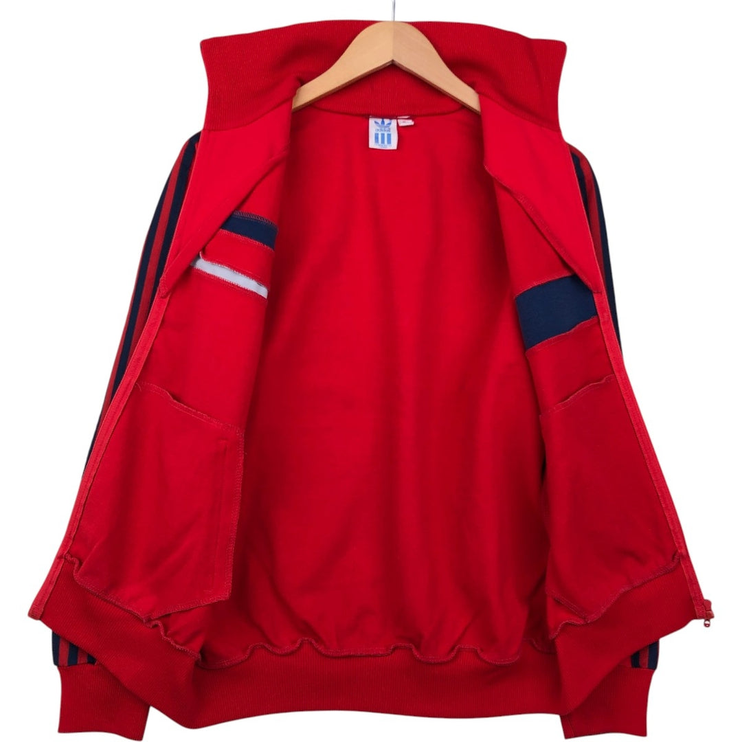 Vintage 70s-80'S Adidas Trefoil Logo Track Jacket (Men's Size M equivalent) cotton red type Vintage Second Hand