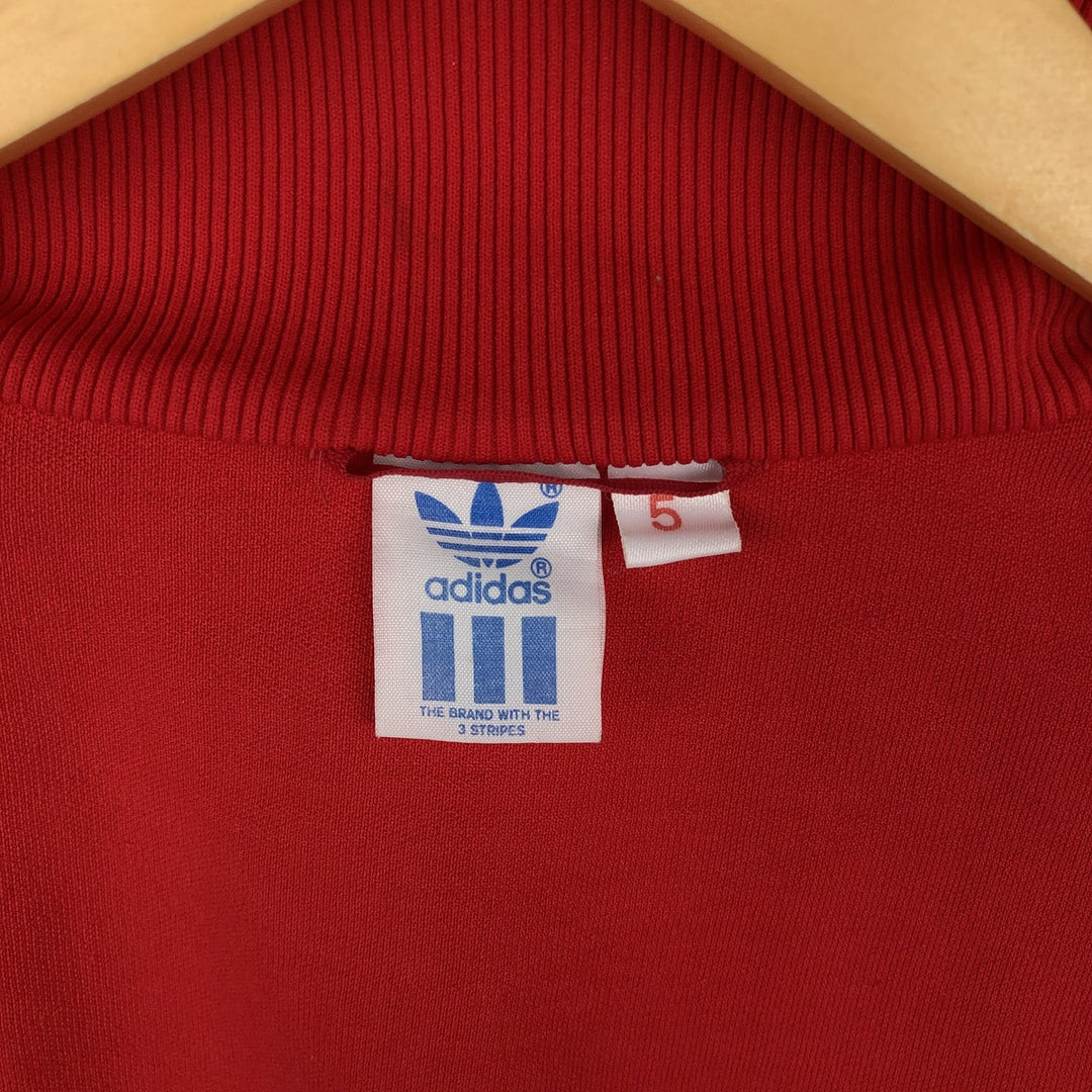 Vintage 70s-80'S Adidas Trefoil Logo Track Jacket (Men's Size M equivalent) cotton red type Vintage Second Hand