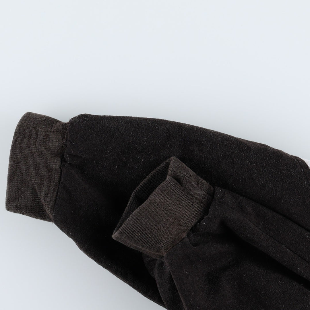 80s-90'S Adidas Trefoil Logo Velour Track Jacket, Women's Size L (approx.), Vintage unclear black type Vintage Second Hand