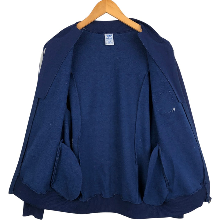 80'S Adidas Trefoil Logo Track Jacket, Women's Size M (approx.), Vintage unclear navy blue type Vintage Second Hand