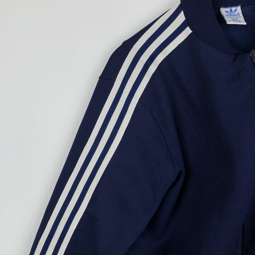 80'S Adidas Trefoil Logo Track Jacket, Women's Size M (approx.), Vintage unclear navy blue type Vintage Second Hand