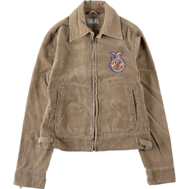 CRISTIAN LAY FFA Farmer's Corduroy Jacket, Women's Size M (approx.) unclear Beige type Vintage Second Hand