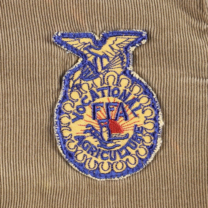 CRISTIAN LAY FFA Farmer's Corduroy Jacket, Women's Size M (approx.) unclear Beige type Vintage Second Hand
