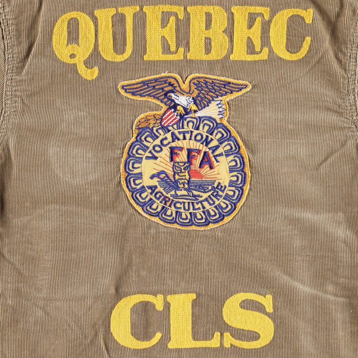 CRISTIAN LAY FFA Farmer's Corduroy Jacket, Women's Size M (approx.) unclear Beige type Vintage Second Hand