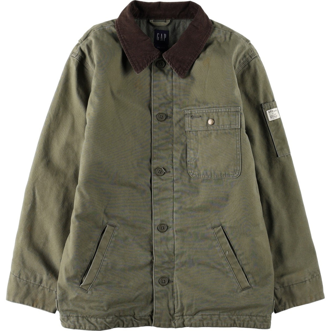 2000'S GAP padded duck canvas hunting jacket, women's size S (approx.) cotton Khaki type Vintage Second Hand