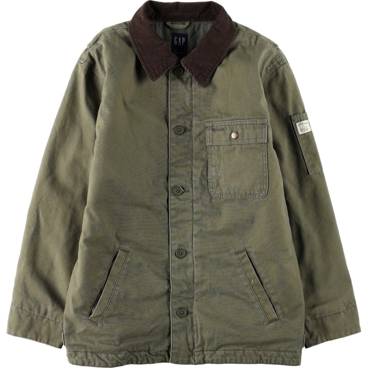 2000'S GAP padded duck canvas hunting jacket, women's size S (approx.) cotton Khaki type Vintage Second Hand