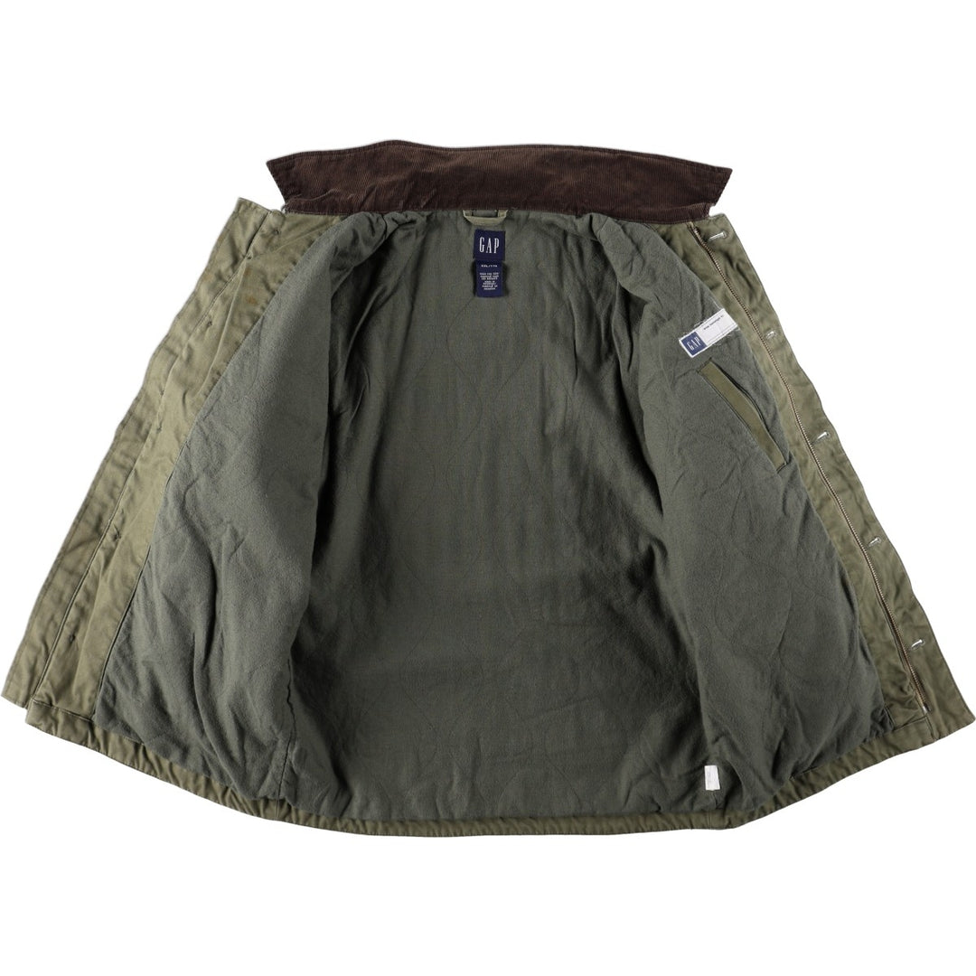 2000'S GAP padded duck canvas hunting jacket, women's size S (approx.) cotton Khaki type Vintage Second Hand