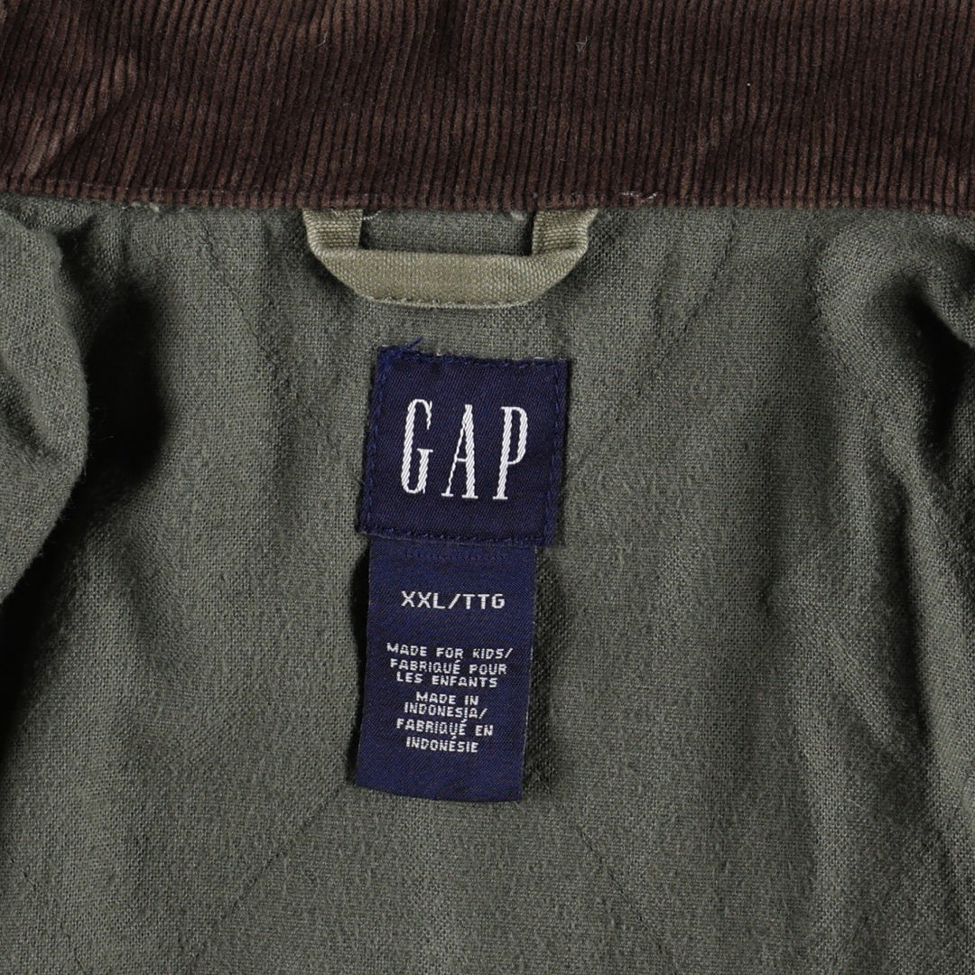 2000'S GAP padded duck canvas hunting jacket, women's size S (approx.) cotton Khaki type Vintage Second Hand