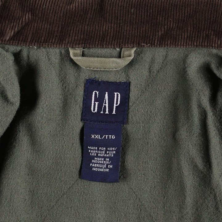 2000'S GAP padded duck canvas hunting jacket, women's size S (approx.) cotton Khaki type Vintage Second Hand