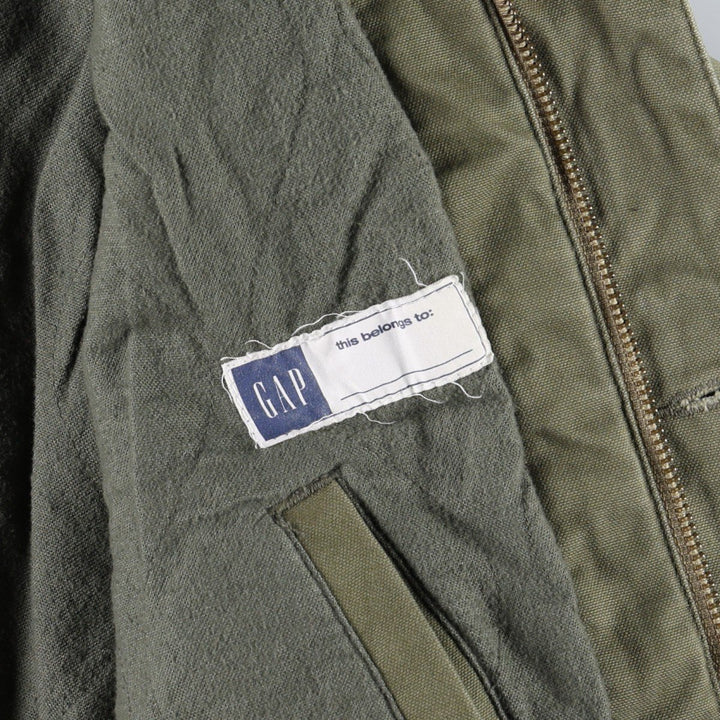2000'S GAP padded duck canvas hunting jacket, women's size S (approx.) cotton Khaki type Vintage Second Hand