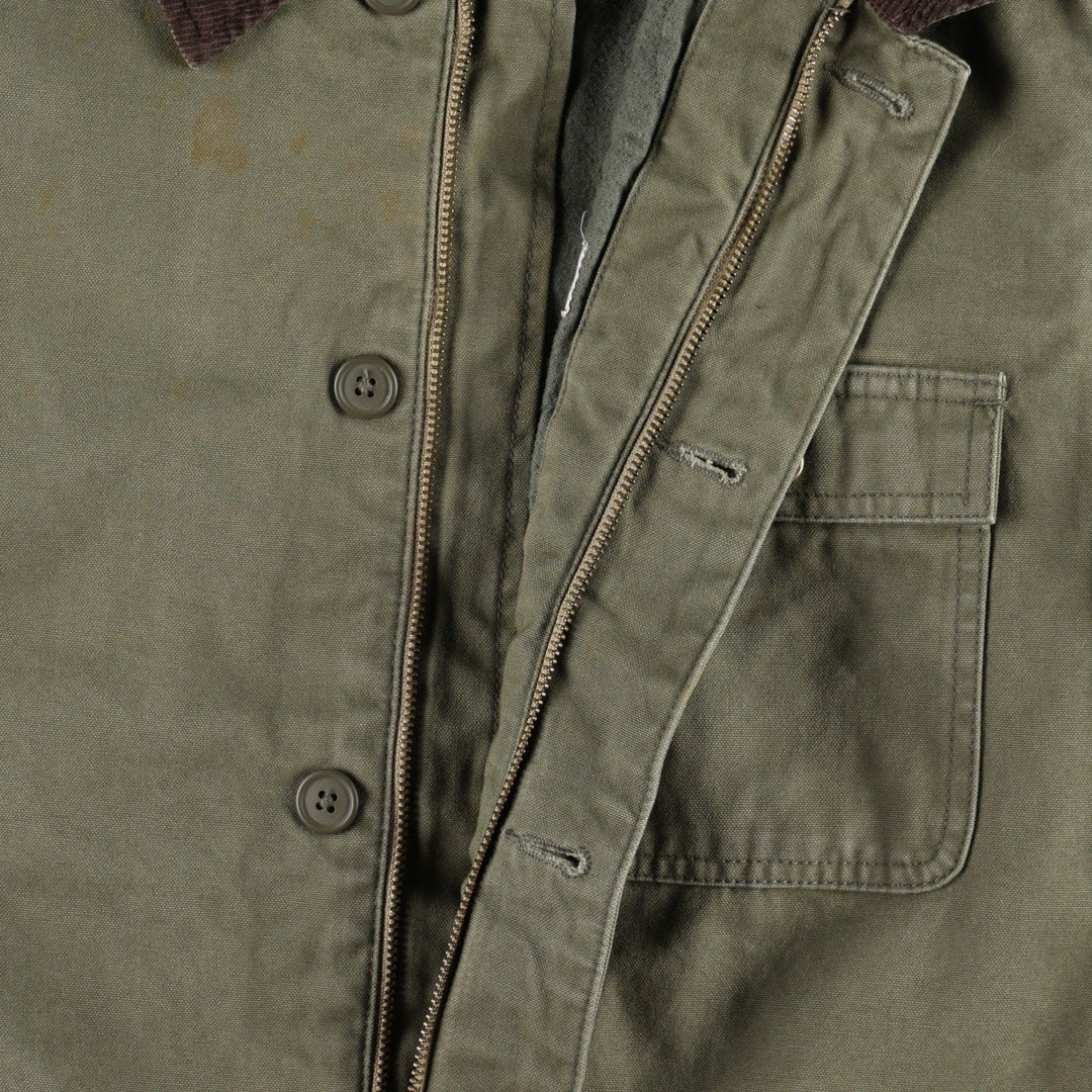 2000'S GAP padded duck canvas hunting jacket, women's size S (approx.) cotton Khaki type Vintage Second Hand