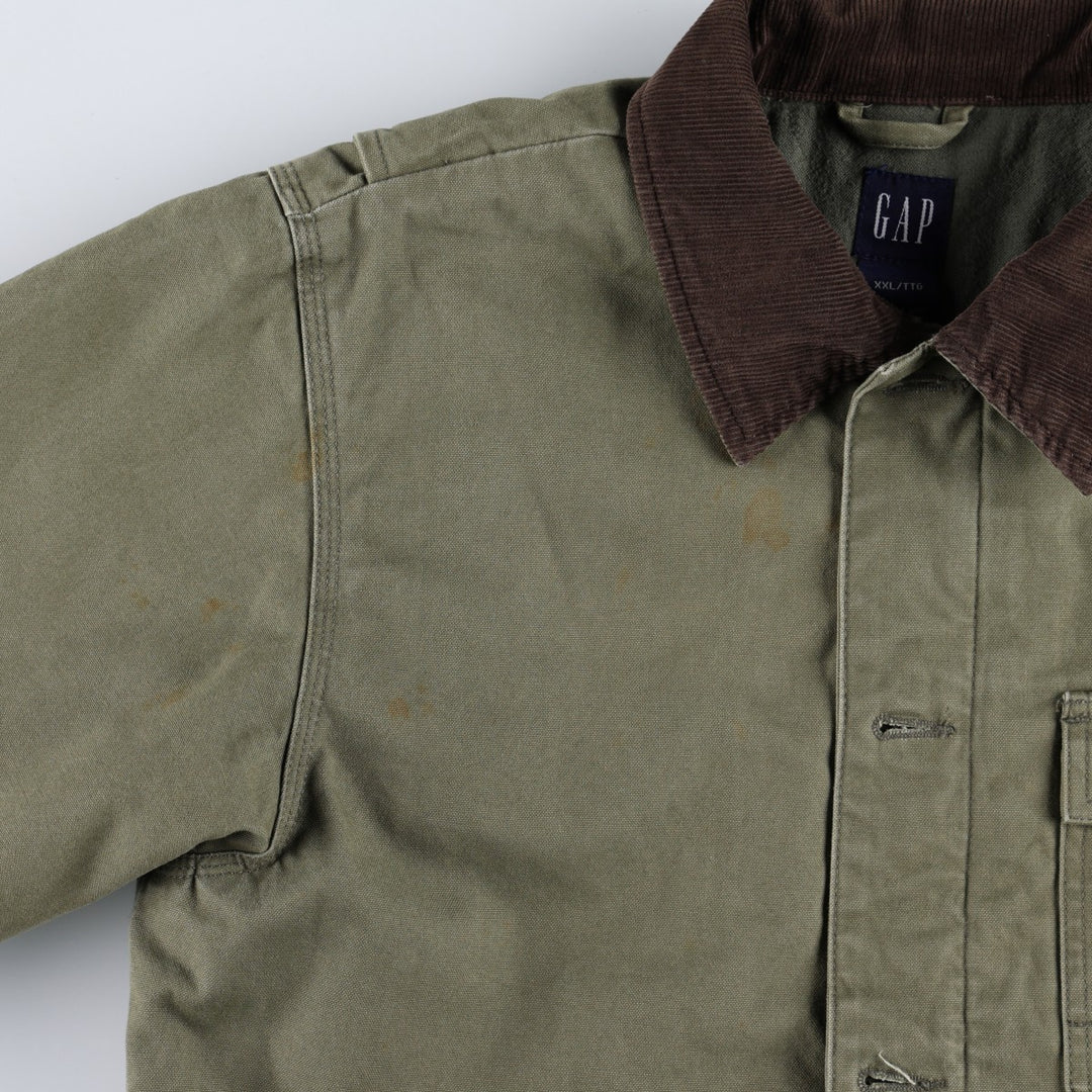 2000'S GAP padded duck canvas hunting jacket, women's size S (approx.) cotton Khaki type Vintage Second Hand