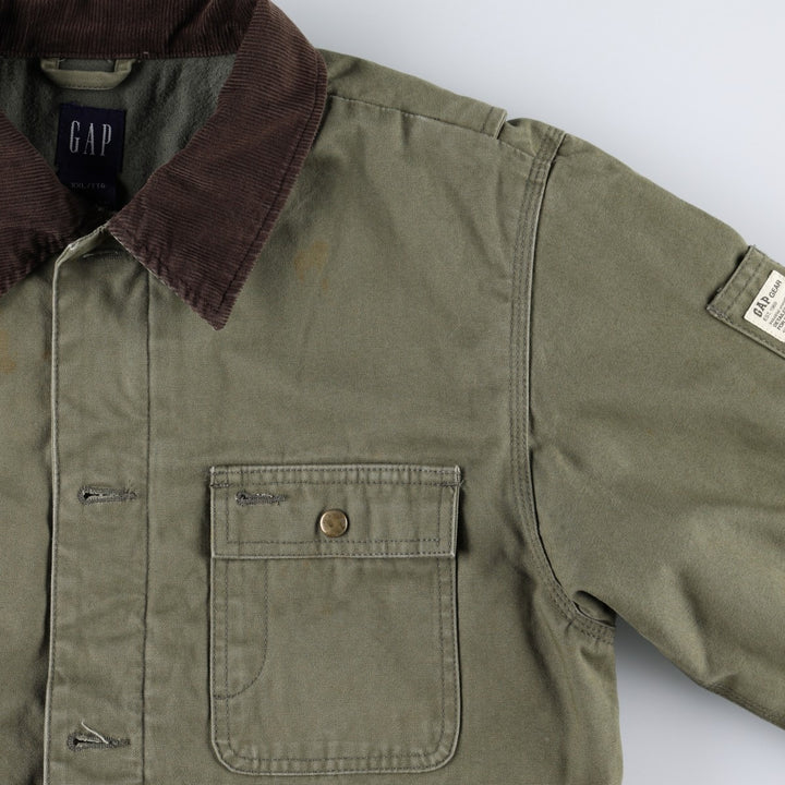 2000'S GAP padded duck canvas hunting jacket, women's size S (approx.) cotton Khaki type Vintage Second Hand