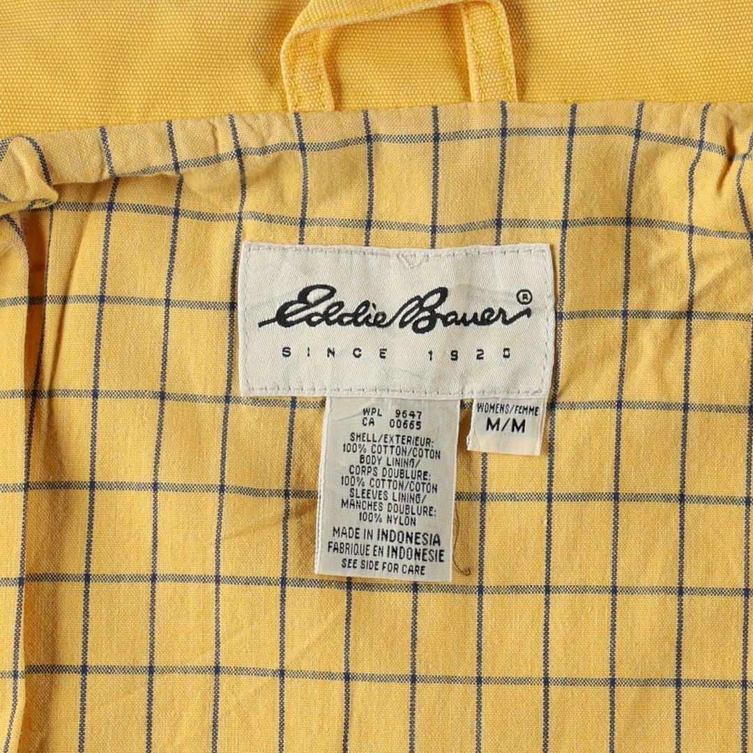 Eddie Bauer Hunting Jacket, Women's Size M (approx.) cotton yellow type Vintage Second Hand