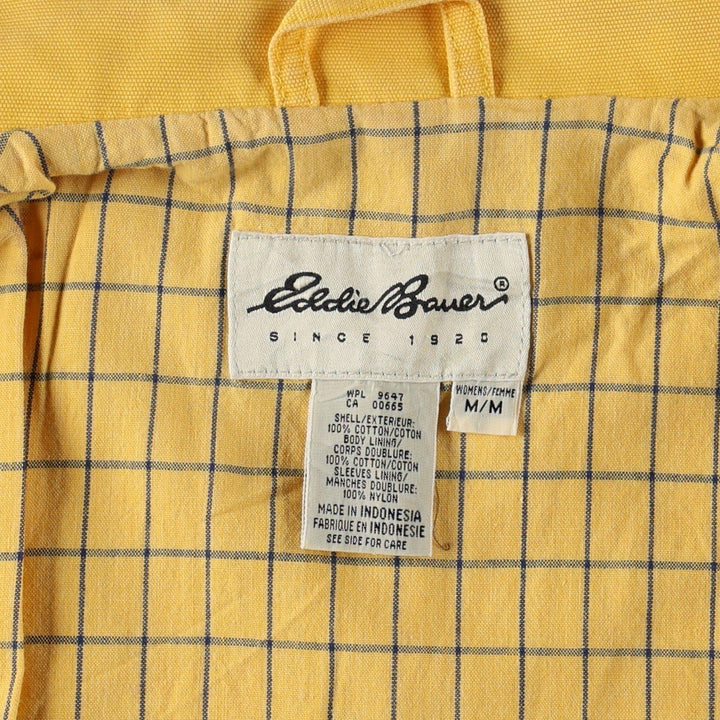 Eddie Bauer Hunting Jacket, Women's Size M (approx.) cotton yellow type Vintage Second Hand