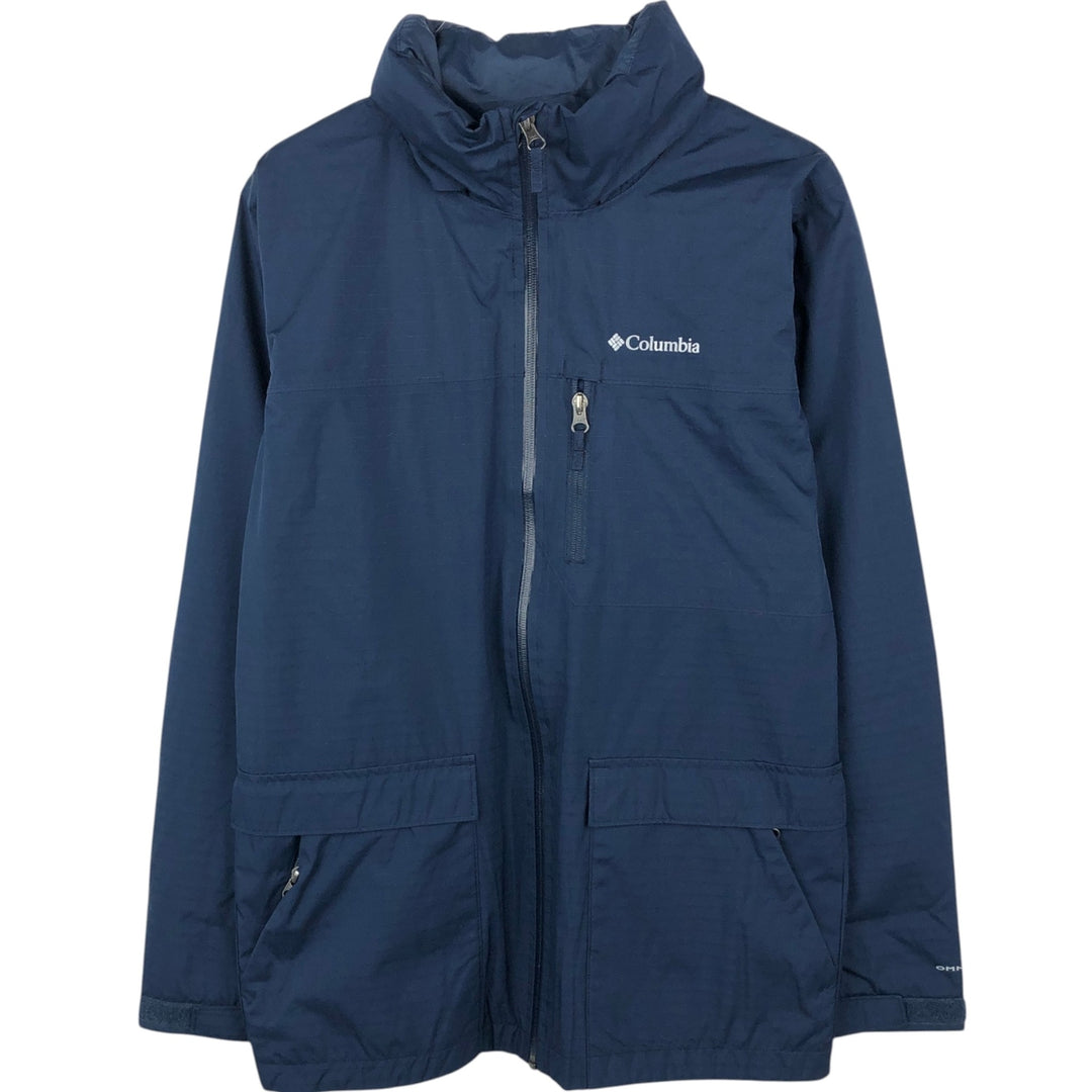 Columbia OMNI-TECH Mountain Jacket Shell Jacket (Women's Size M) polyester navy blue type Vintage Second Hand