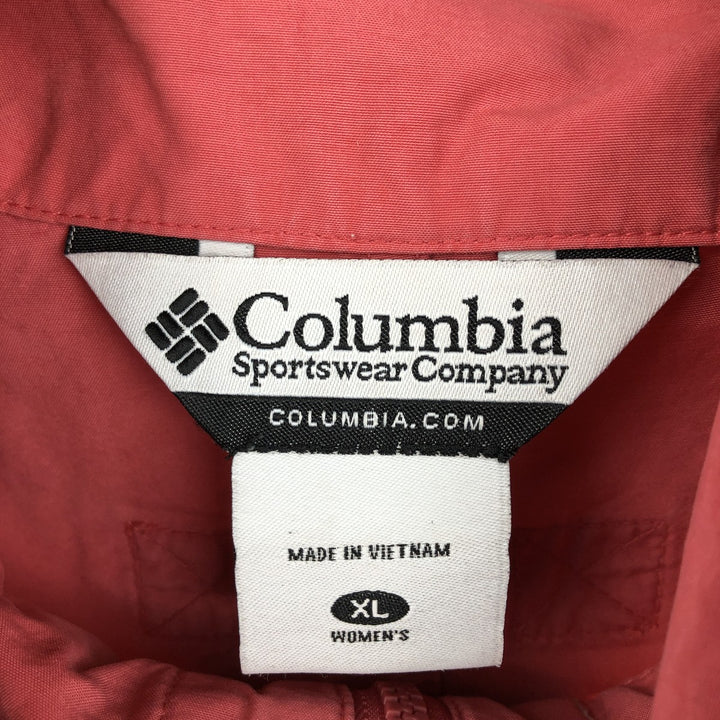 2000'S Columbia Anorak Jacket, Women's Size XL cotton pink type Vintage Second Hand