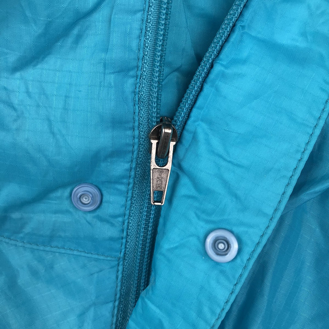 1990'S Patagonia Featherweight Shell Pullover 83201S1 Anorak Parka, Men's Size XS (Equivalent), Vintage Nylon turquoise blue Vintage Second Hand