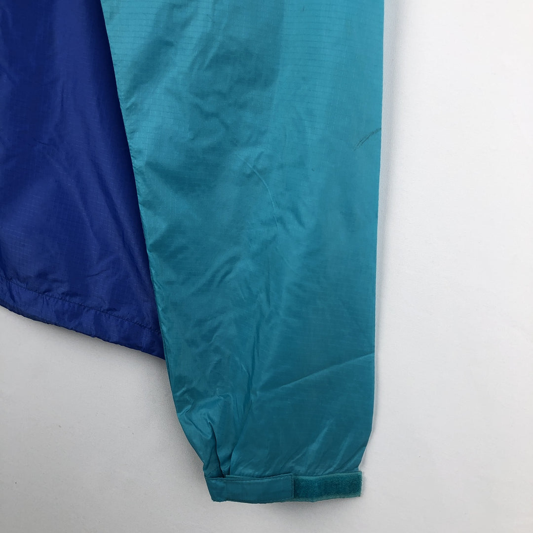 1990'S Patagonia Featherweight Shell Pullover 83201S1 Anorak Parka, Men's Size XS (Equivalent), Vintage Nylon turquoise blue Vintage Second Hand