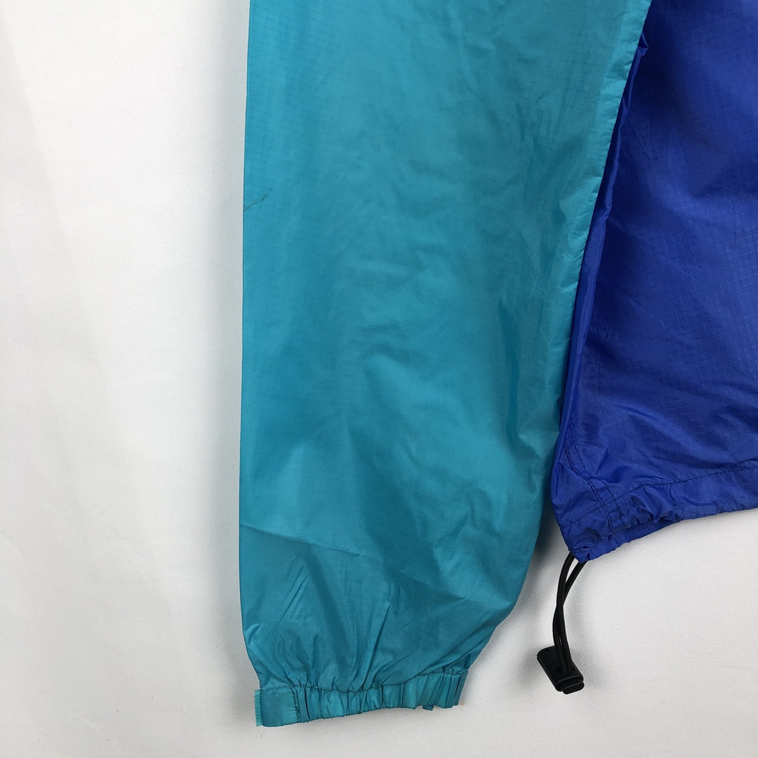 1990'S Patagonia Featherweight Shell Pullover 83201S1 Anorak Parka, Men's Size XS (Equivalent), Vintage Nylon turquoise blue Vintage Second Hand