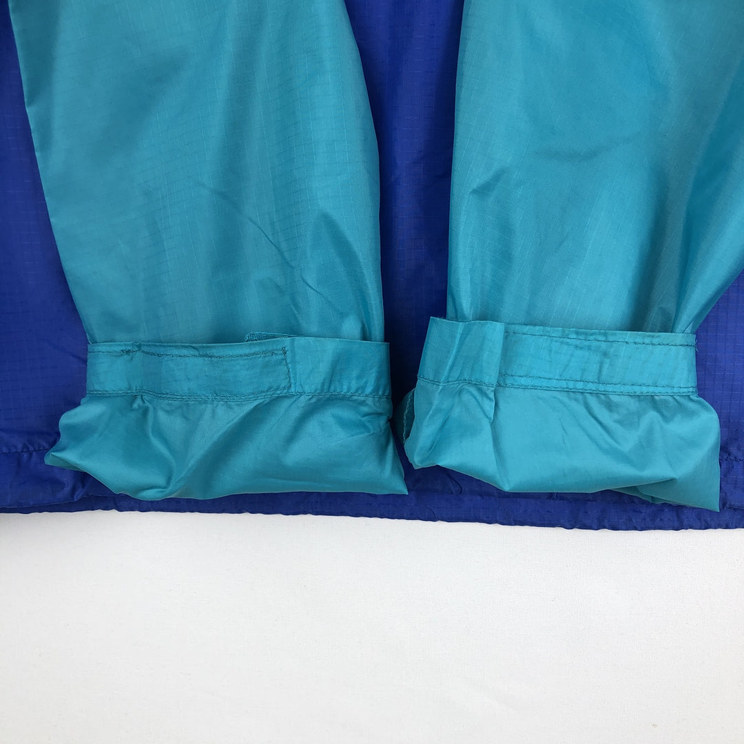 1990'S Patagonia Featherweight Shell Pullover 83201S1 Anorak Parka, Men's Size XS (Equivalent), Vintage Nylon turquoise blue Vintage Second Hand