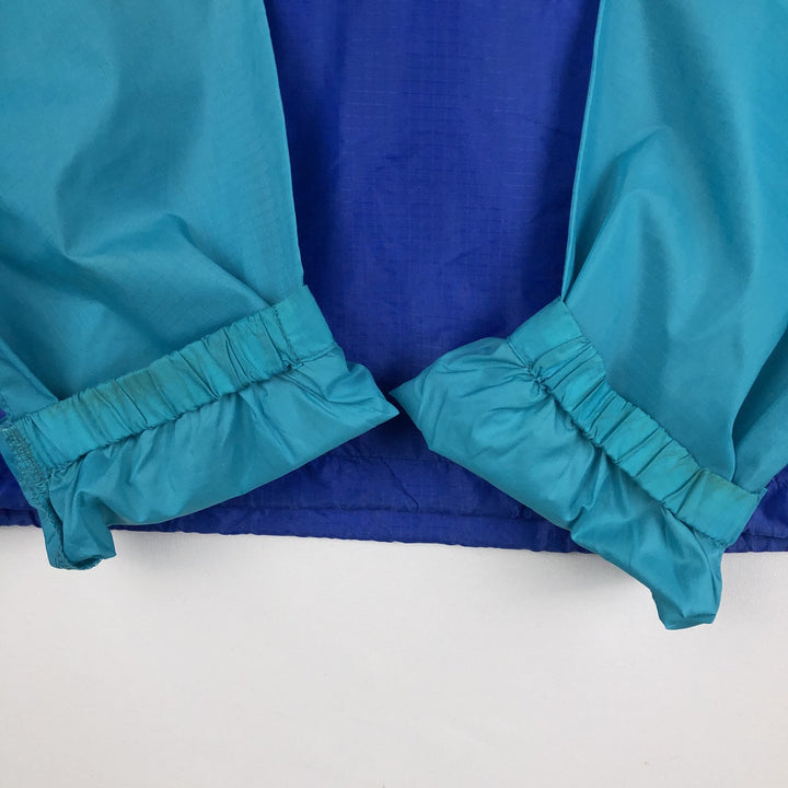 1990'S Patagonia Featherweight Shell Pullover 83201S1 Anorak Parka, Men's Size XS (Equivalent), Vintage Nylon turquoise blue Vintage Second Hand