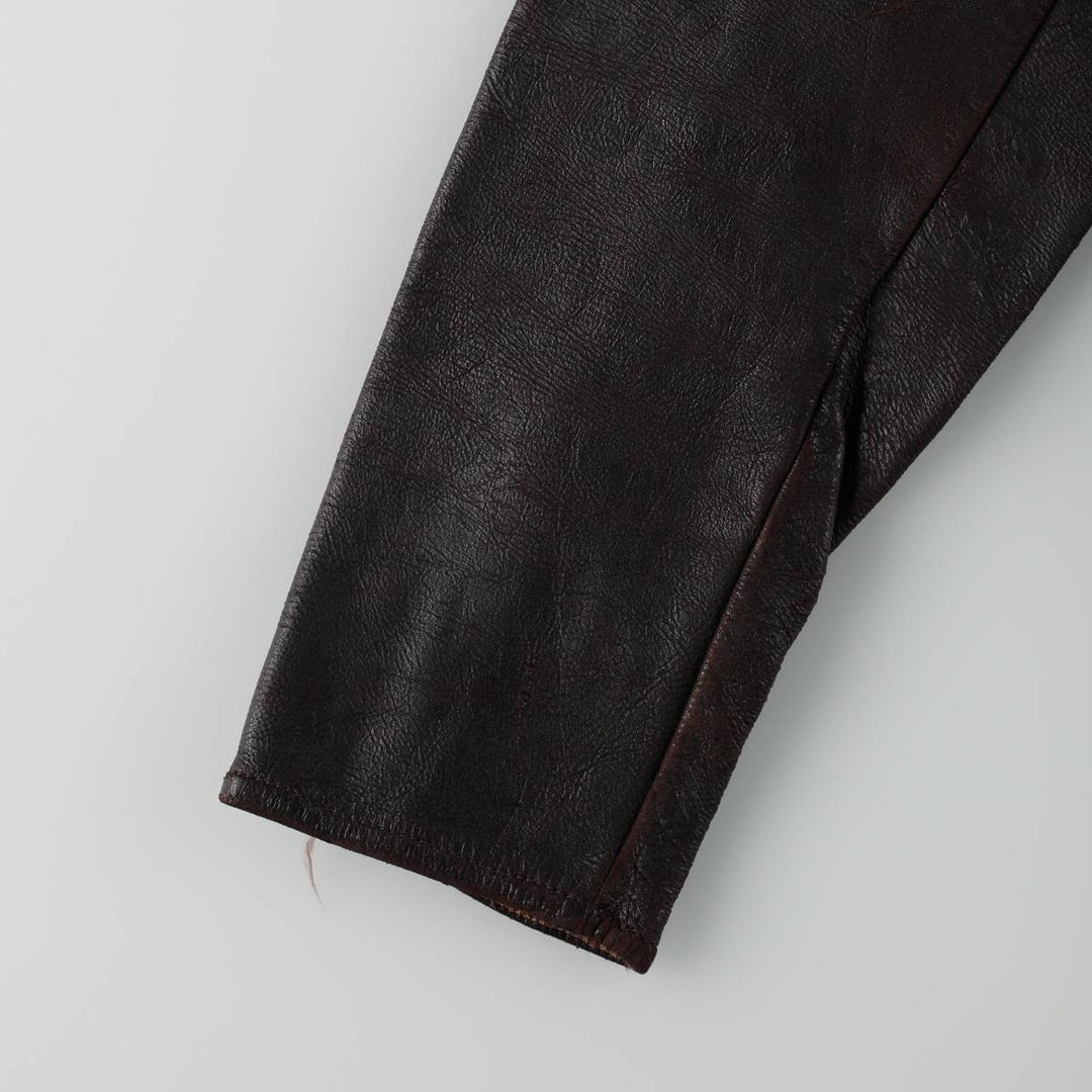1960'S Mid-Western Sport Togs fringed leather jacket, women's size M equivalent, vintage. unclear dark chocolate Vintage Second Hand