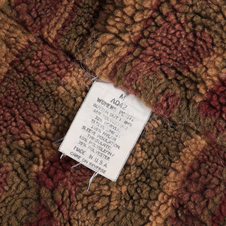 1990'S Eddie Bauer Field Coat, Made in USA, Women's Size M (approx.), Vintage polyester brown type Vintage Second Hand