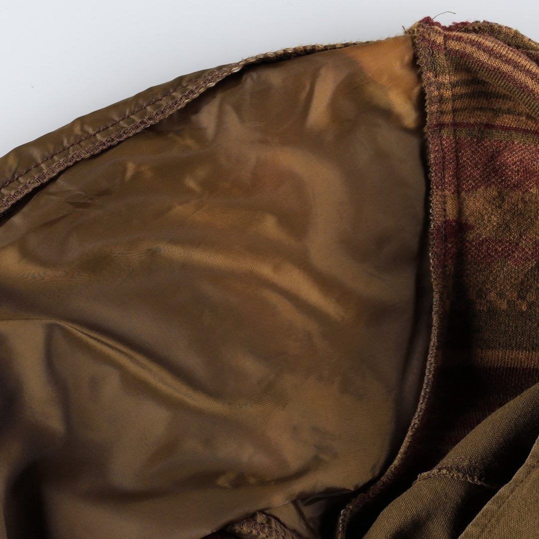 1990'S Eddie Bauer Field Coat, Made in USA, Women's Size M (approx.), Vintage polyester brown type Vintage Second Hand
