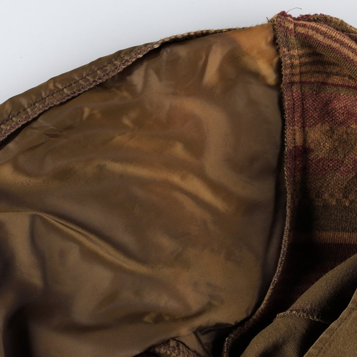 1990'S Eddie Bauer Field Coat, Made in USA, Women's Size M (approx.), Vintage polyester brown type Vintage Second Hand