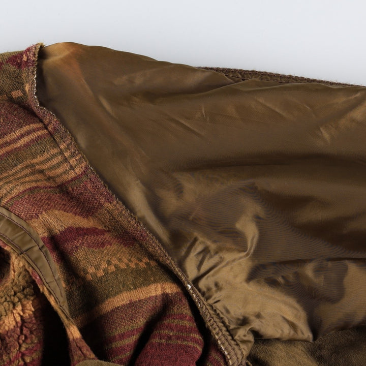 1990'S Eddie Bauer Field Coat, Made in USA, Women's Size M (approx.), Vintage polyester brown type Vintage Second Hand