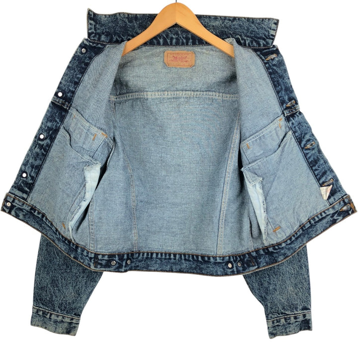 ~90'S Levi's Chemical Wash Denim Jacket, Made in USA, Men's Size S (Equivalent), Vintage cotton blue type Vintage Second Hand