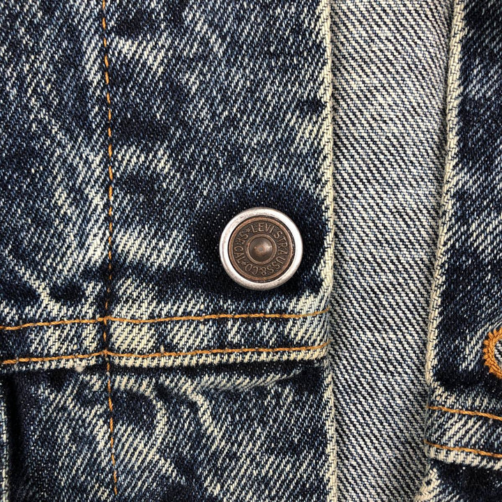 ~90'S Levi's Chemical Wash Denim Jacket, Made in USA, Men's Size S (Equivalent), Vintage cotton blue type Vintage Second Hand