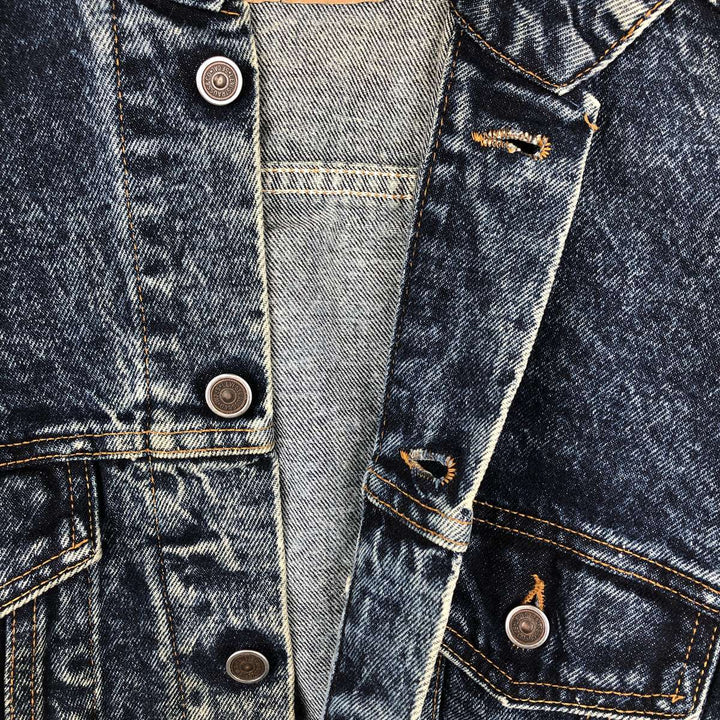 ~90'S Levi's Chemical Wash Denim Jacket, Made in USA, Men's Size S (Equivalent), Vintage cotton blue type Vintage Second Hand