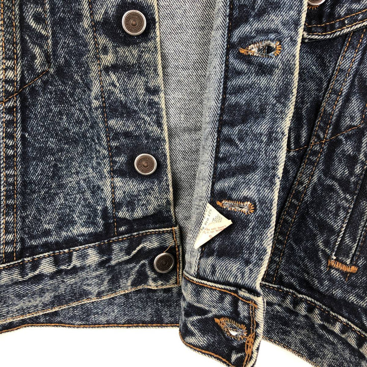 ~90'S Levi's Chemical Wash Denim Jacket, Made in USA, Men's Size S (Equivalent), Vintage cotton blue type Vintage Second Hand