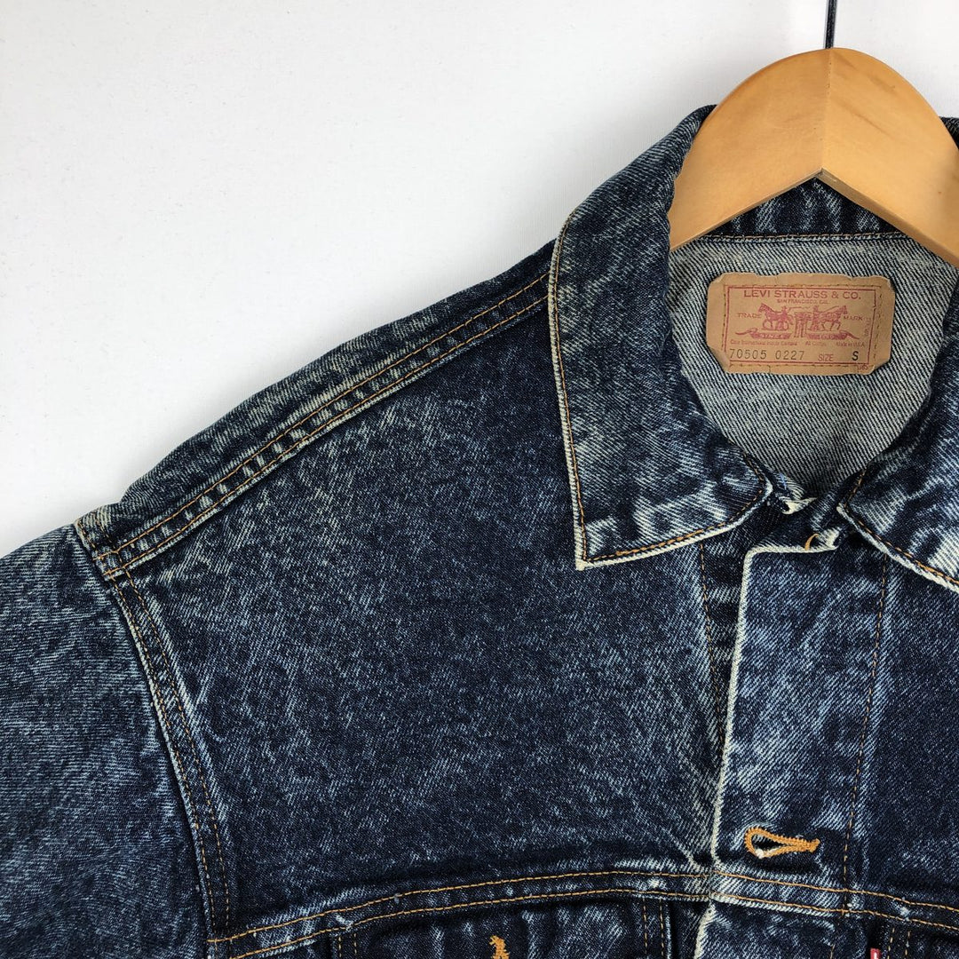 ~90'S Levi's Chemical Wash Denim Jacket, Made in USA, Men's Size S (Equivalent), Vintage cotton blue type Vintage Second Hand