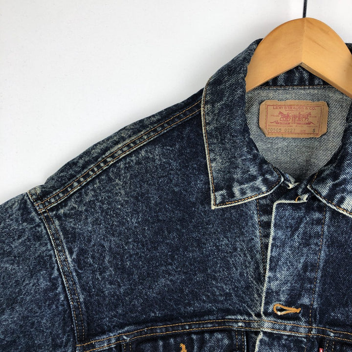 ~90'S Levi's Chemical Wash Denim Jacket, Made in USA, Men's Size S (Equivalent), Vintage cotton blue type Vintage Second Hand