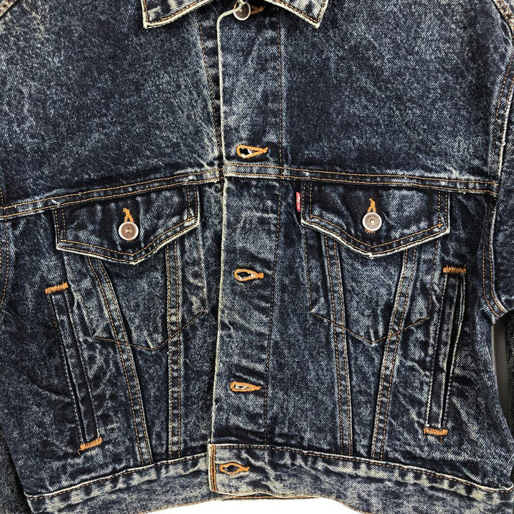 ~90'S Levi's Chemical Wash Denim Jacket, Made in USA, Men's Size S (Equivalent), Vintage cotton blue type Vintage Second Hand