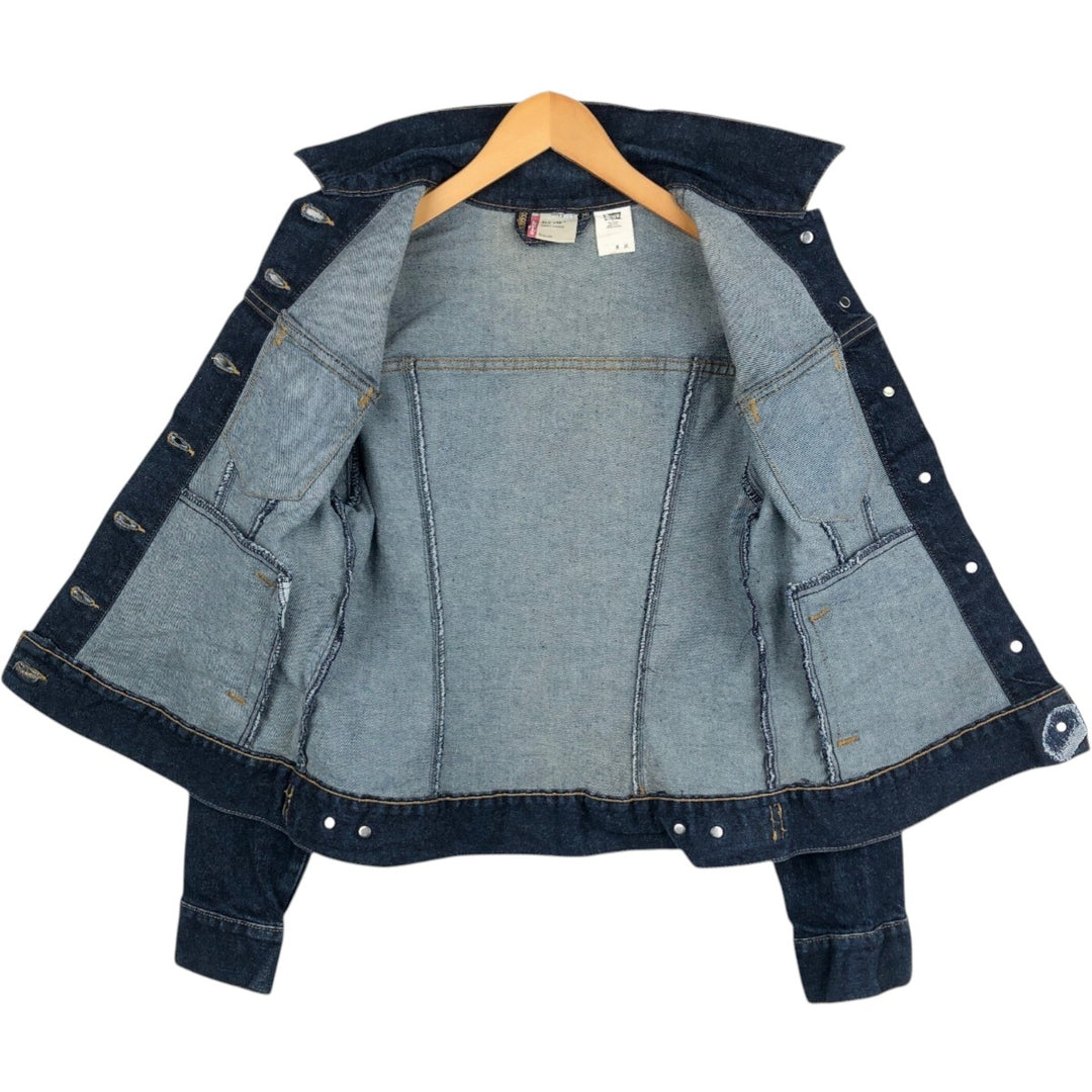 2000'S Levi's denim jacket, made in USA, women's size S equivalent. cotton blue type Vintage Second Hand