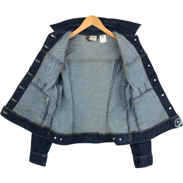 2000'S Levi's denim jacket, made in USA, women's size S equivalent. cotton blue type Vintage Second Hand